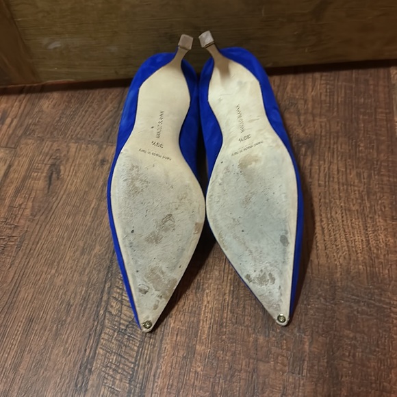 Manolo Blahnik blue suede pumps GREAT condition - Picture 4 of 6